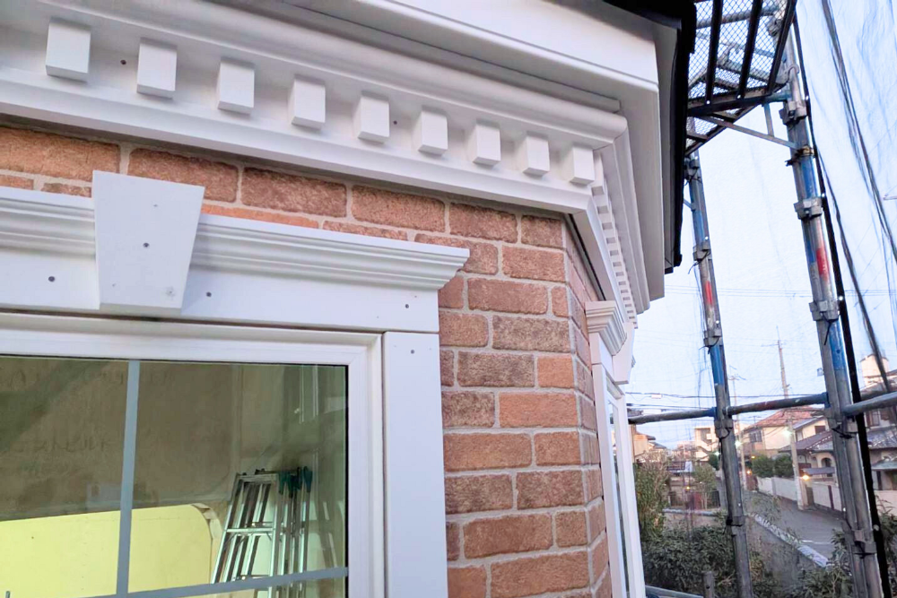 外部装飾を取付け