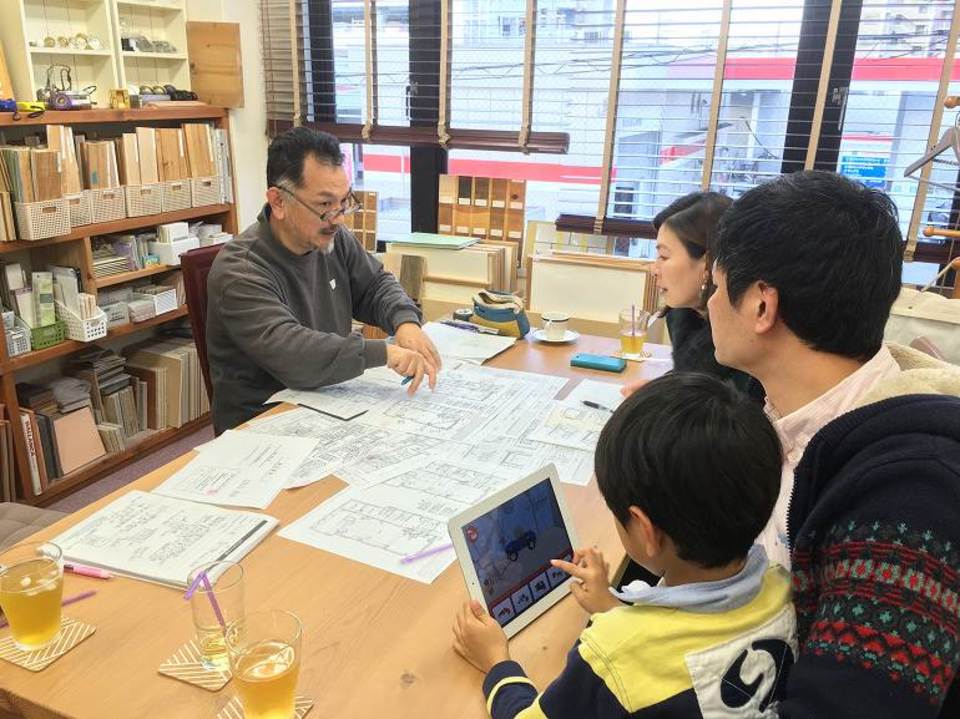 造作家具の打ち合わせ