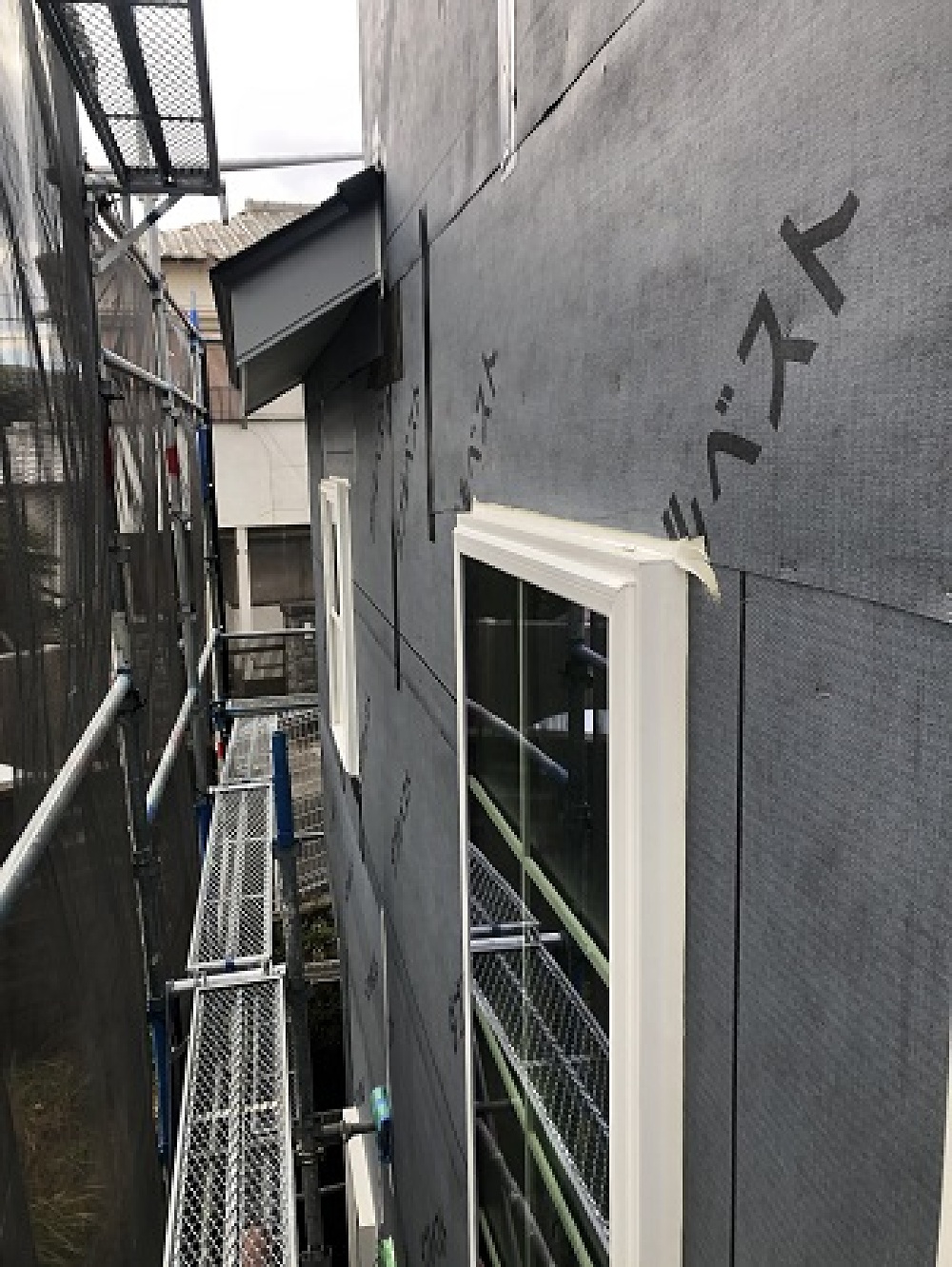 外壁 防水紙工事