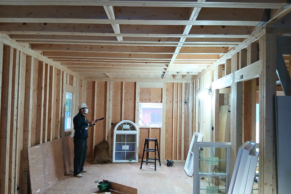 上棟検査でした