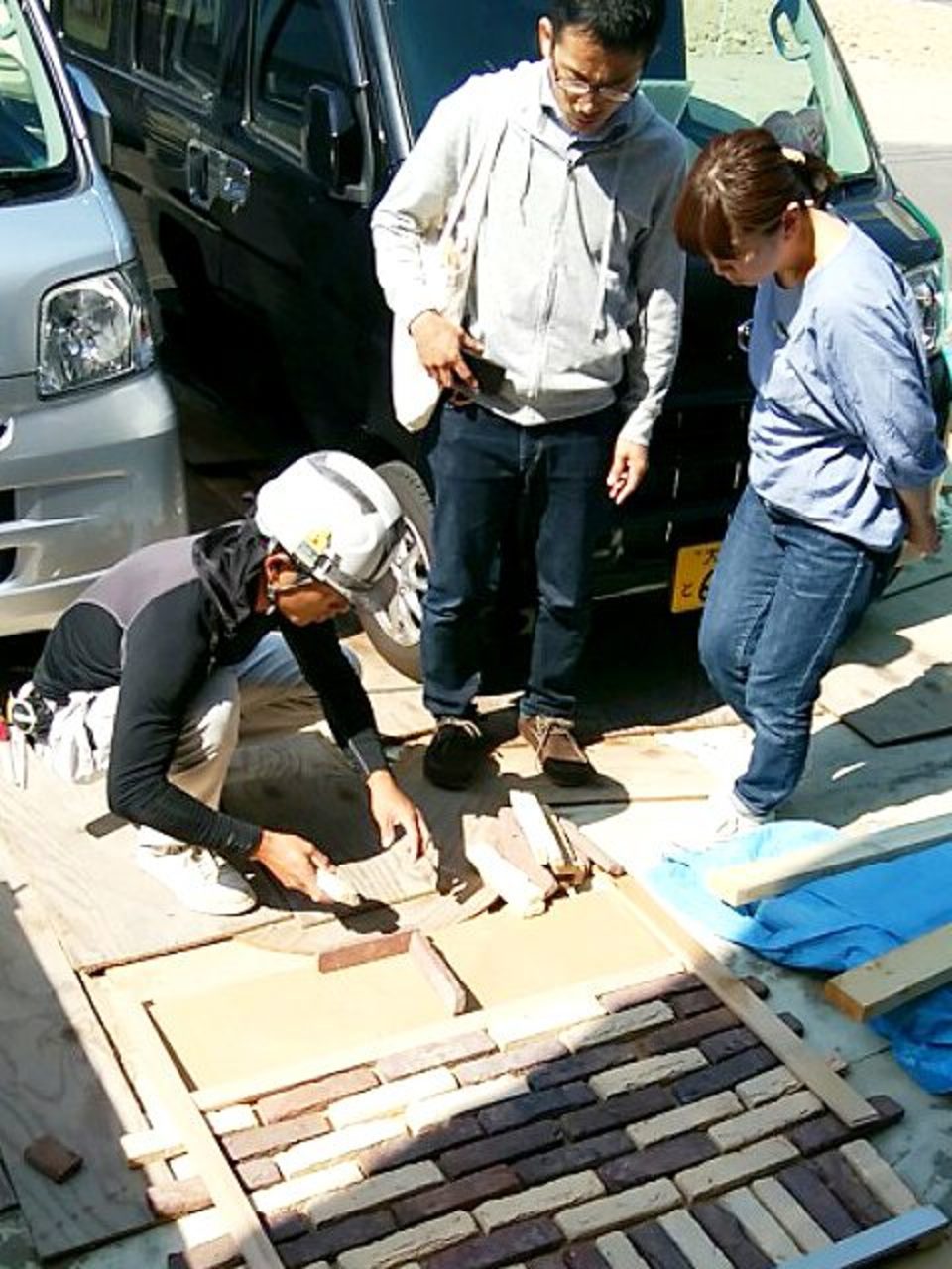 煙突のタイルを決める