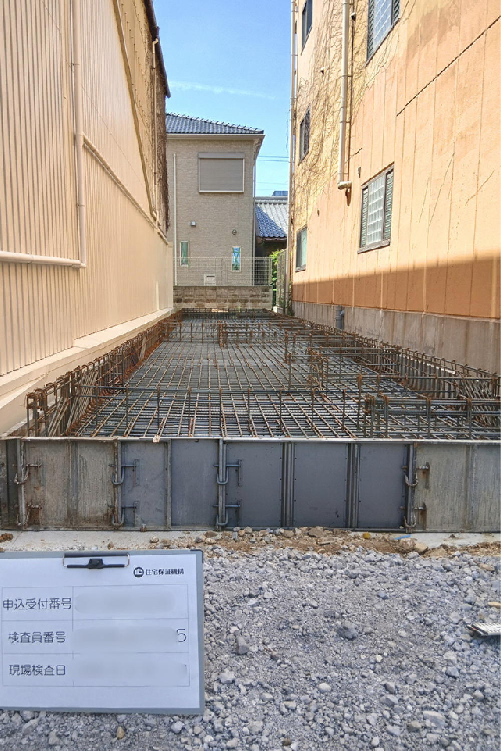 基礎の配筋検査を行いました