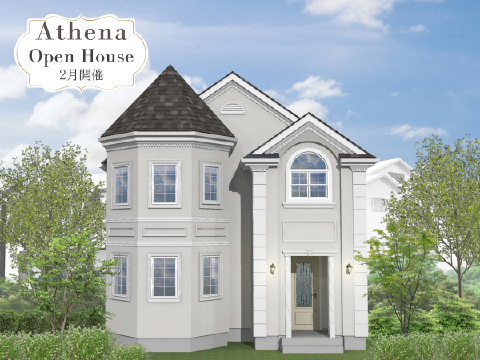 塔屋のある外観