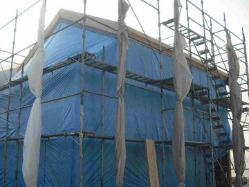 建て方工事が完了です