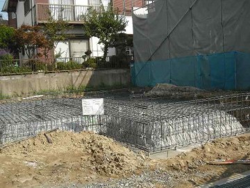 基礎配筋検査を受けました。