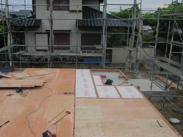 建て方工事がスタートです！