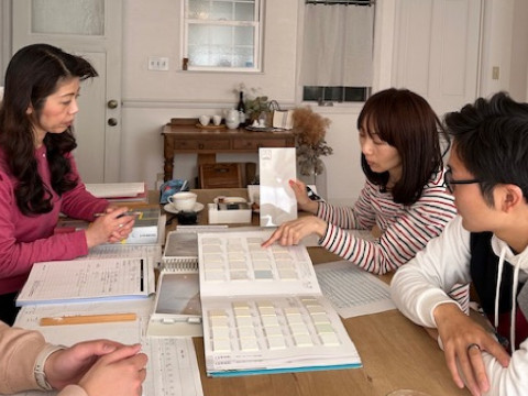 打合せ中
