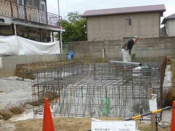 基礎配筋完了