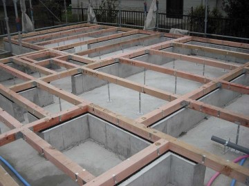 建て方工事が始まります。