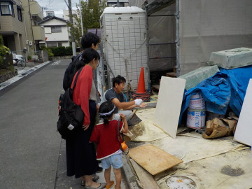 しっくい体験の前に