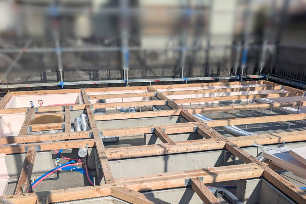 建て方工事がスタートです