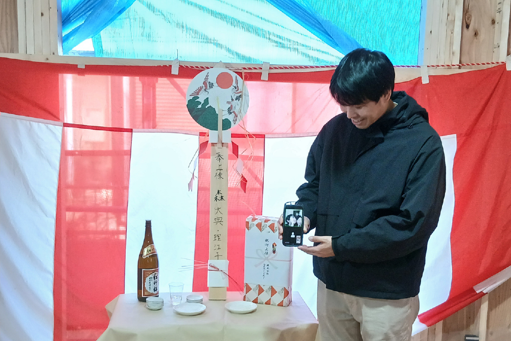 上棟式を行いました