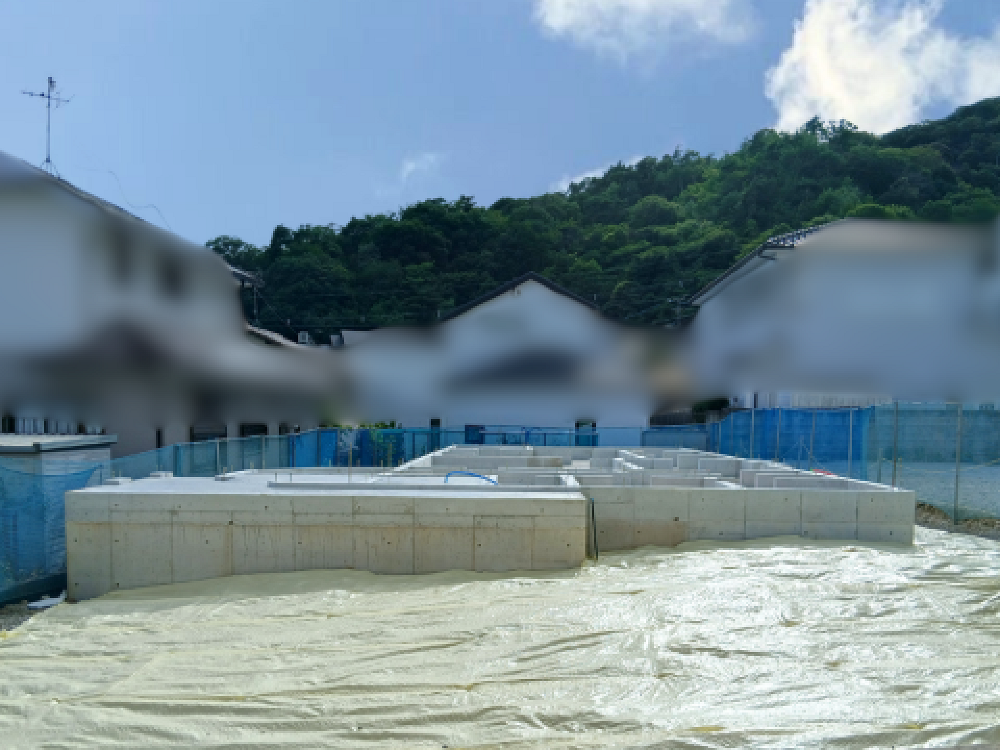基礎工事が完了しました